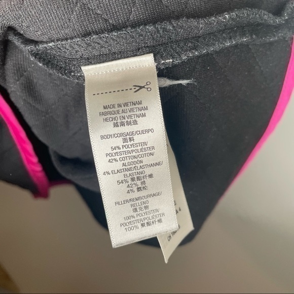 RARE Juicy Couture Pitch Black Dress W/Contrast Size 4 Style #JG006919 - Picture 7 of 12